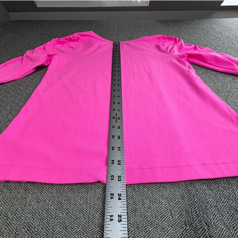 NWT Lilly Pulitzer Sz L Belden Knit Top Aura Pink Half Sleeve Women's Shirt - Picture 9 of 9